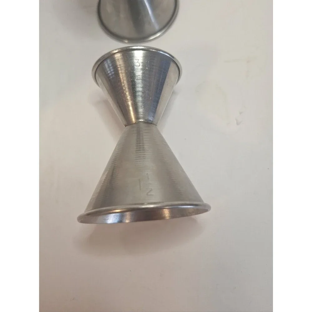3 Piece BAR COCKTAIL SHAKER Stainless Mixing Tin & Jigger Set